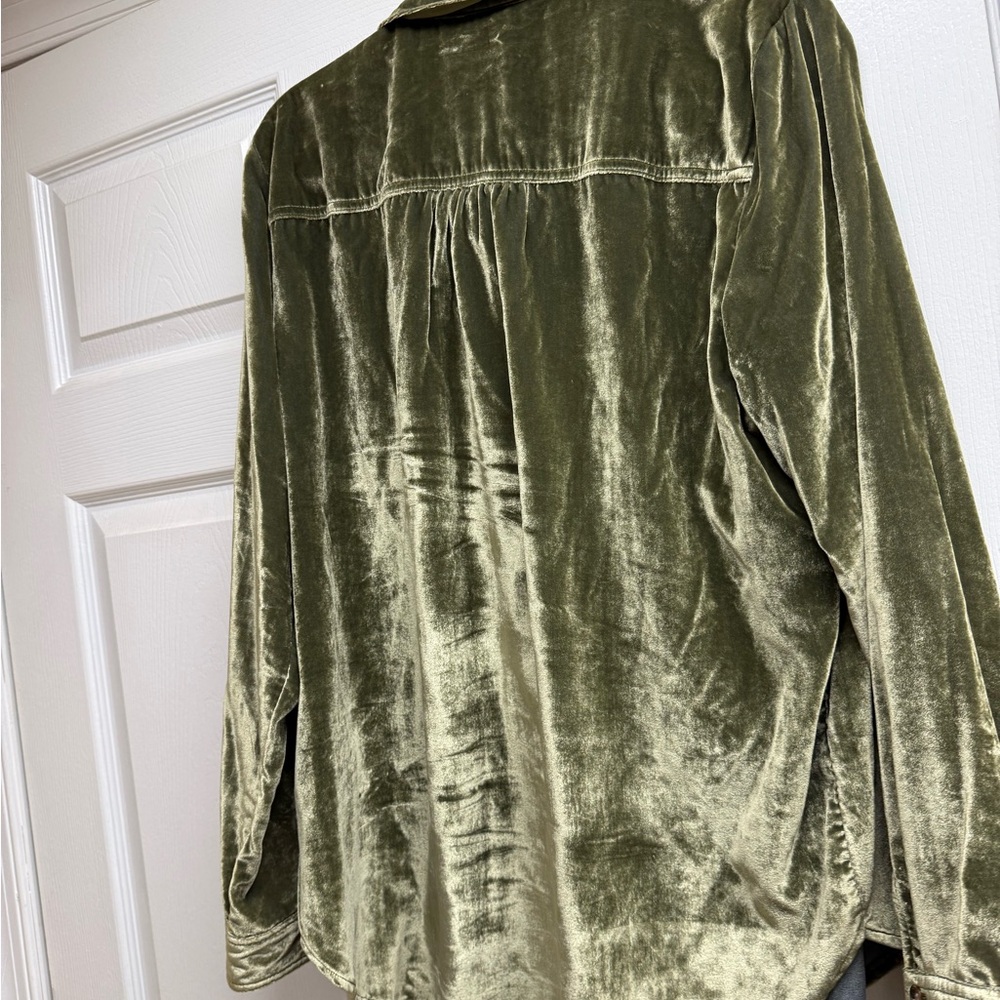 Anthropologie Maeve Olive Green Jacket - Picture 7 of 8